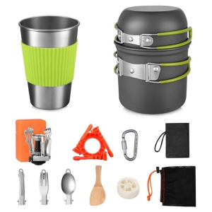 Camping picnic cookware set